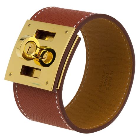 hermes gold leather bracelet|authentic hermes bracelets.